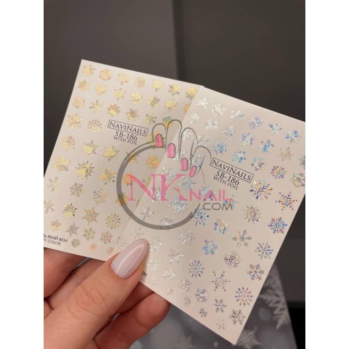 Слайдер Navi Nails SB-186 gold голографік